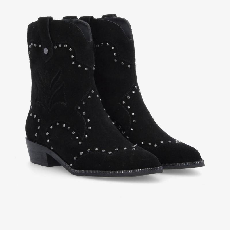 MAIA BOOTS W - SUEDE - BLACK